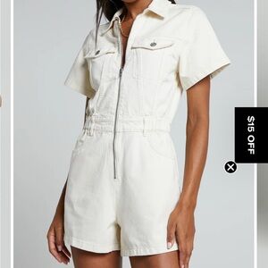 Nwt Showpo Cream romper- MAURIEL PLAYSUIT